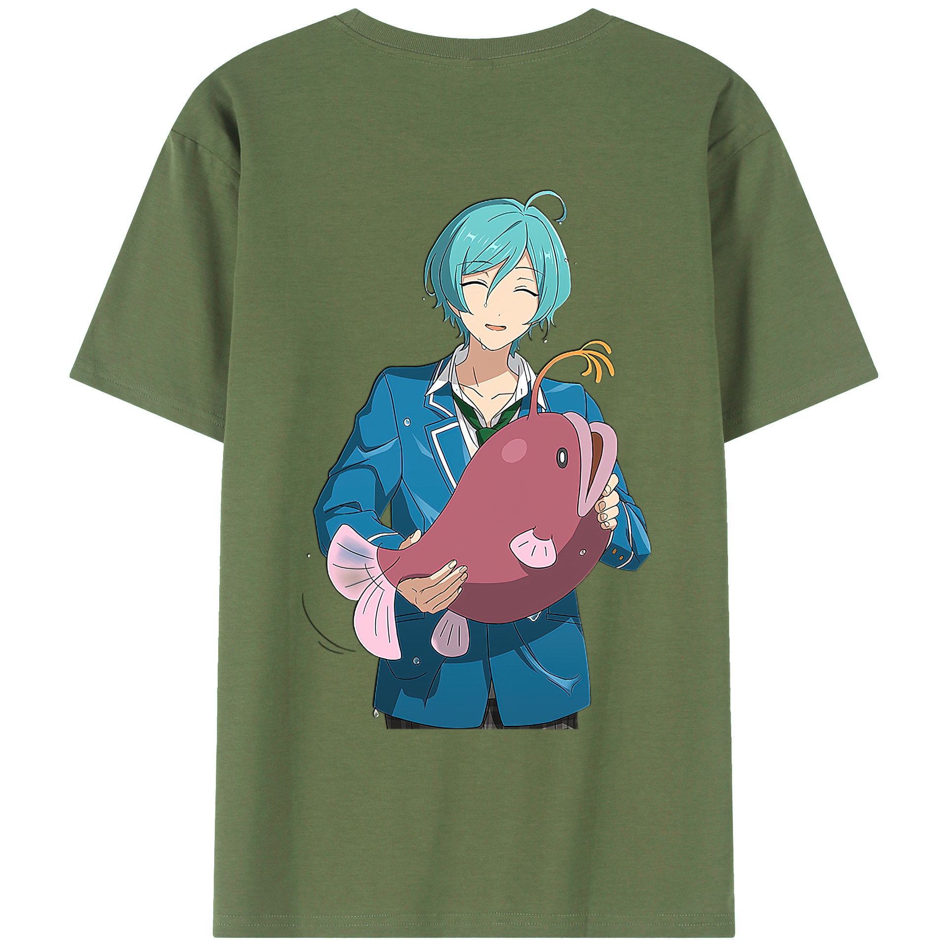 （画像用） あんさんぶるスターズ! Ensemble Stars 綿100％ メンズ半袖Tシャツ（バックプリント） 通気性
